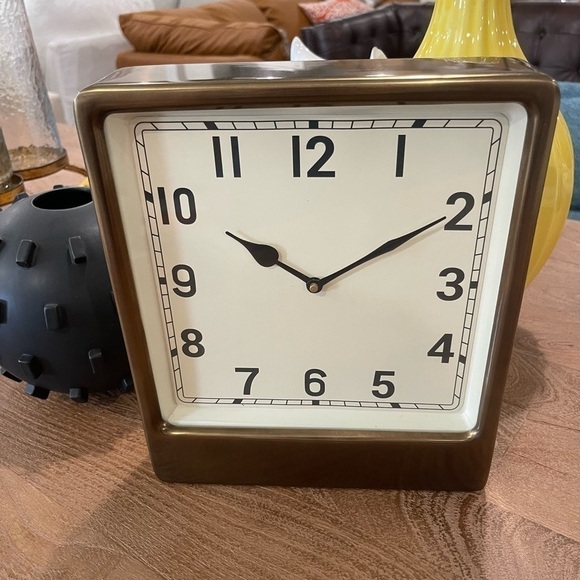 Large Table Clock by Pottery Barn Anton  - NEW - Stylish Home / Office - Picture 2 of 5